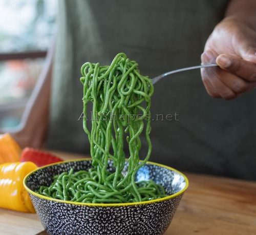 Green Noodles With Ricotta